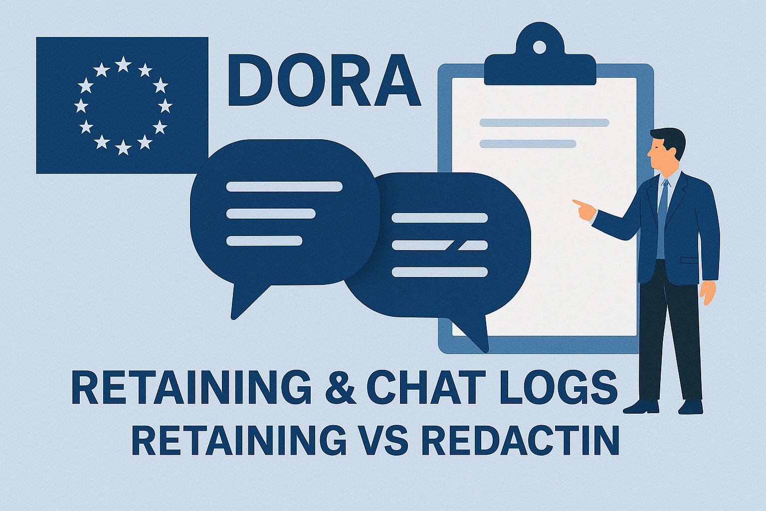 DORA compliance & chat logs: retaining vs redacting